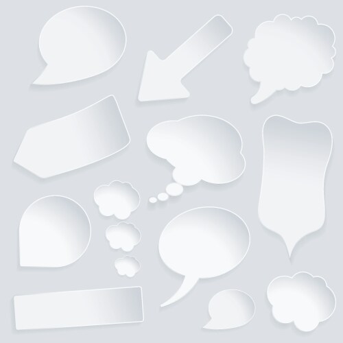 Modern Bubble Speech Icons Set Royalty Free Vector Image Modern Bubble Speech Icons Set Royalty Free Vector Image