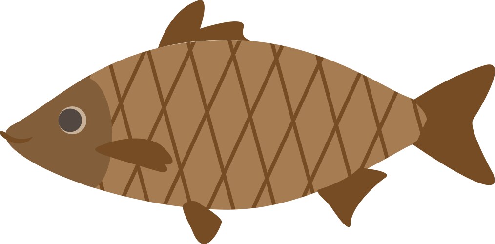 Fish bait icon flat style Royalty Free Vector Image