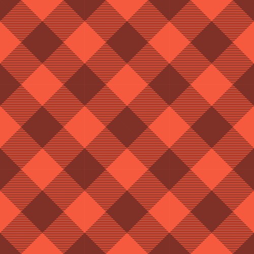 Living coral tartan seamless pattern background vector image