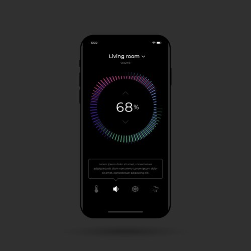 Dashboard ui and ux kit control center design vector image