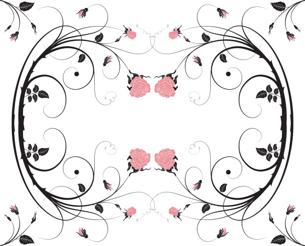 Floral love background Royalty Free Vector Image
