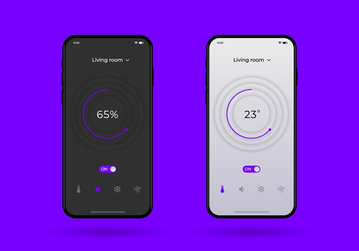 Dashboard ui and ux kit control center design vector image