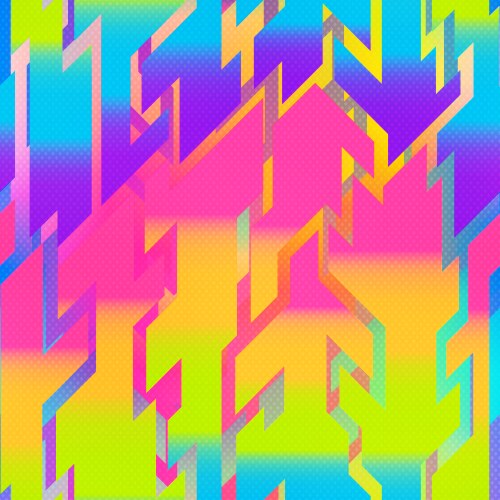 Neon rainbow allover Royalty Free Vector Image