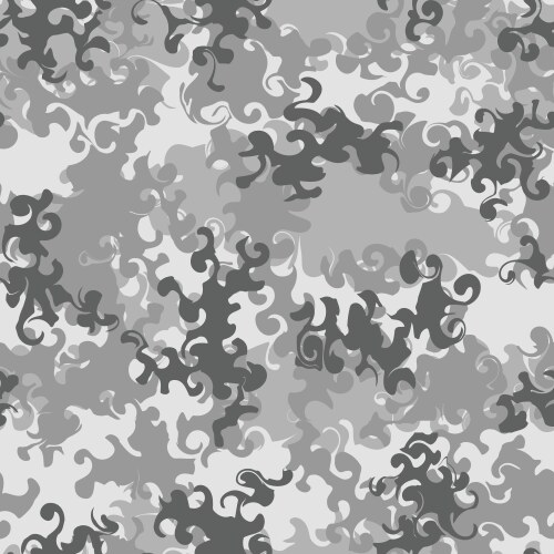 White winter camouflage pattern seamless template Vector Image