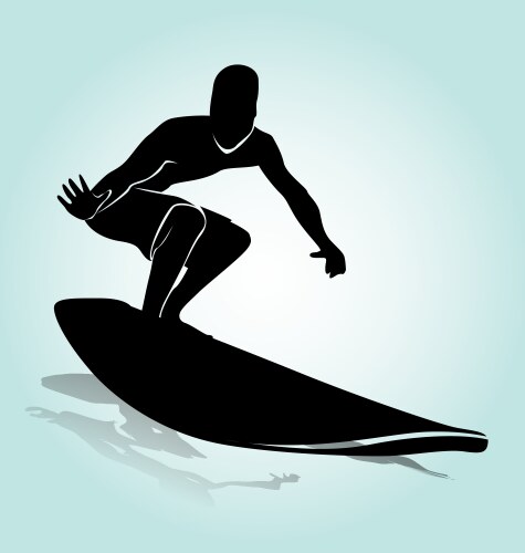 Color surfer Royalty Free Vector Image - VectorStock