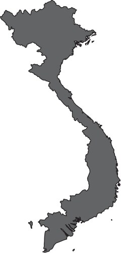 Vietnam Map Vector Image