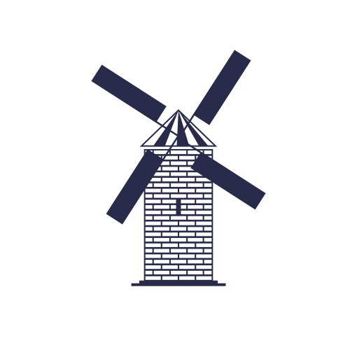 windmill vector image