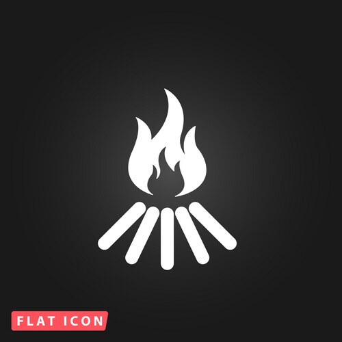 Bonfire icon Vector Image