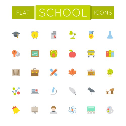 School book Royalty Free Vector Image - VectorStock