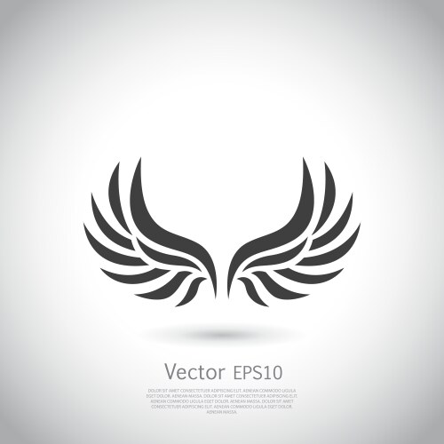 Angel wings icon Royalty Free Vector Image - VectorStock