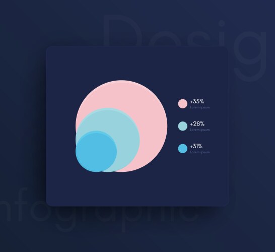 graphic infographics template for creating web vector image