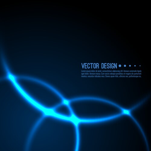 Abstract blue lights effect background Royalty Free Vector