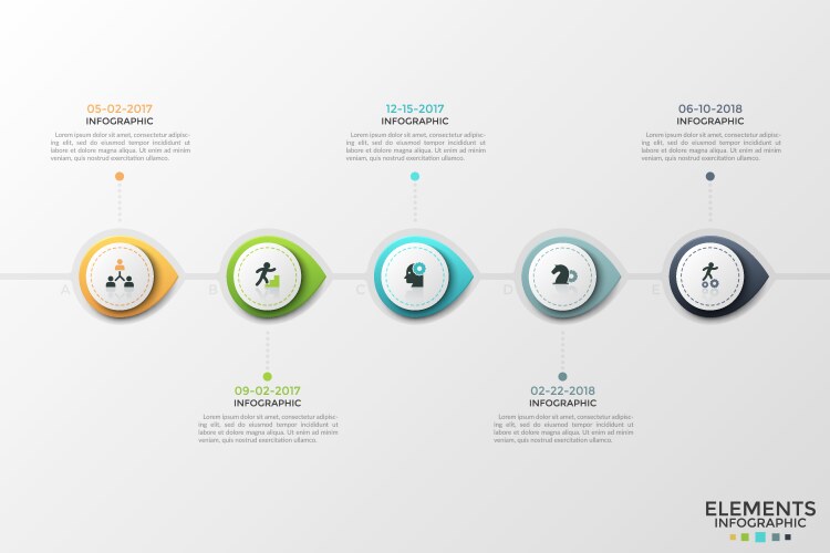 modern infographic template vector image