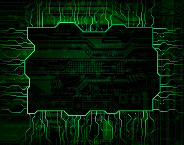 Electronics circuit components symbols seamless Vector Image