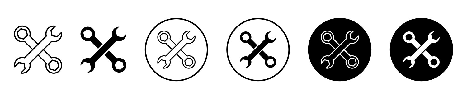 Tool Icon Set - Editable Pictogram – Royalty-Free Vector | VectorStock