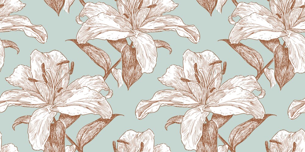 Seamless pattern of umbrellas flowers Royalty Free Vector