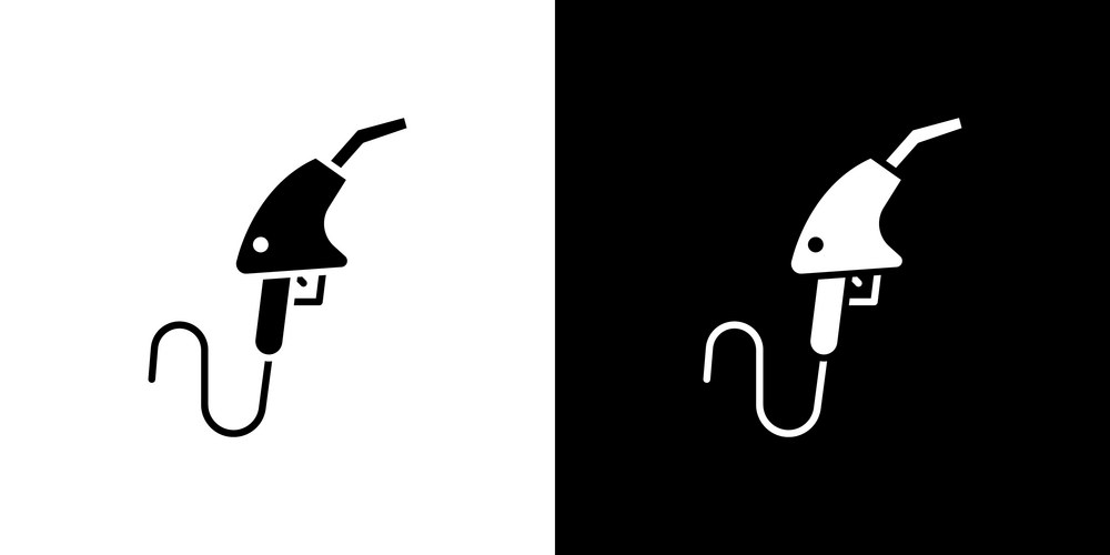 Petrol icon graphics a flat solid icons Vector Image