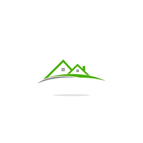 House realty abstract construction logo Royalty Free Vector