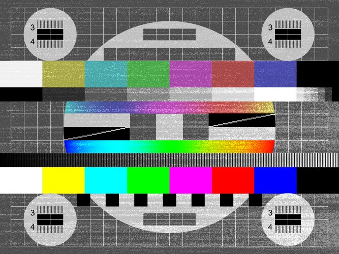 noise grain tv signal test screen retro vector image