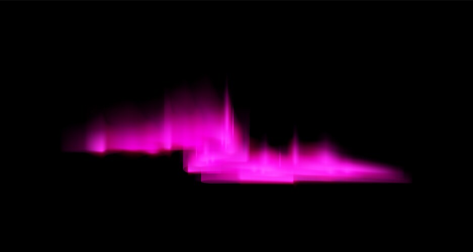 Pink aurora borealis polar light northern Vector Image