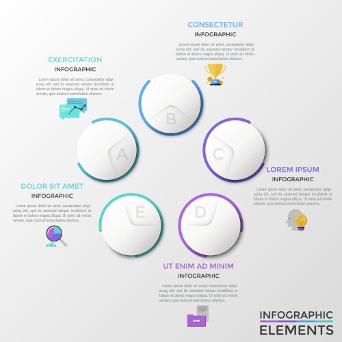 modern infographic template vector image