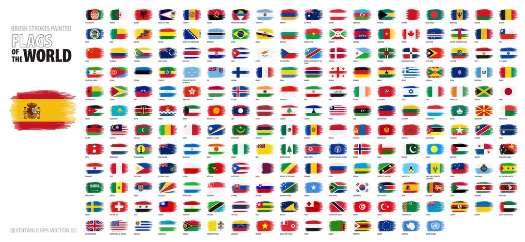 World Flags Collection – Royalty-Free Vector | VectorStock
