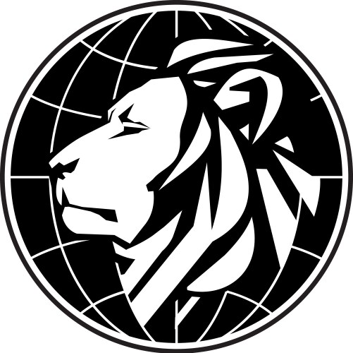 Lion Mascot Logo Template Vector Image