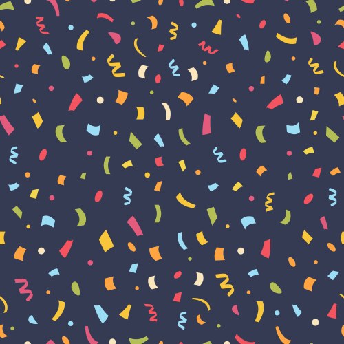 Party confetti purple seamless repeat pattern Vector Image