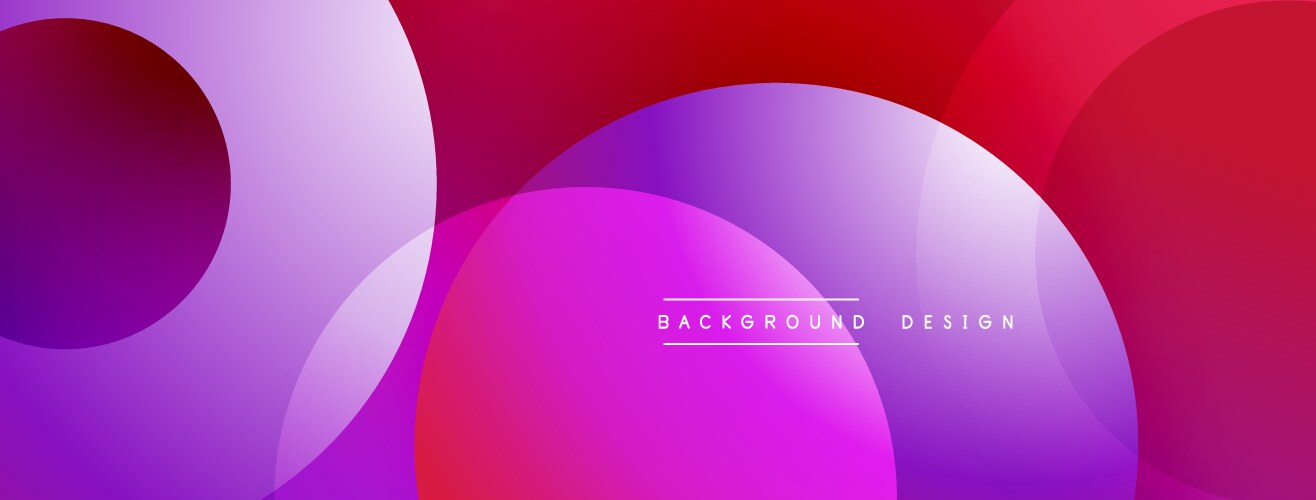 Abstract background features overlapping circles vector image