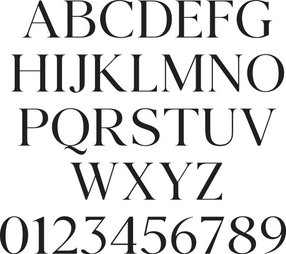 Hand drawn alphabet sans serif font Royalty Free Vector