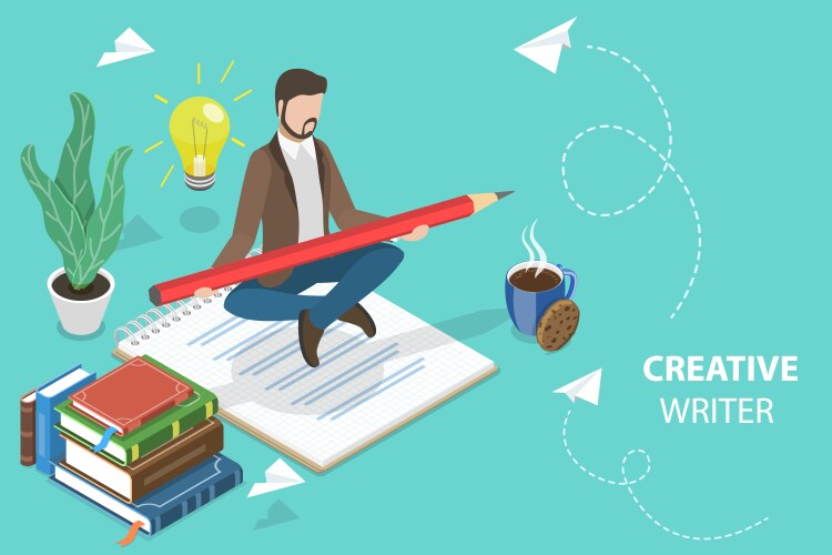 3d isometric flat conceptual Royalty Free Vector Image