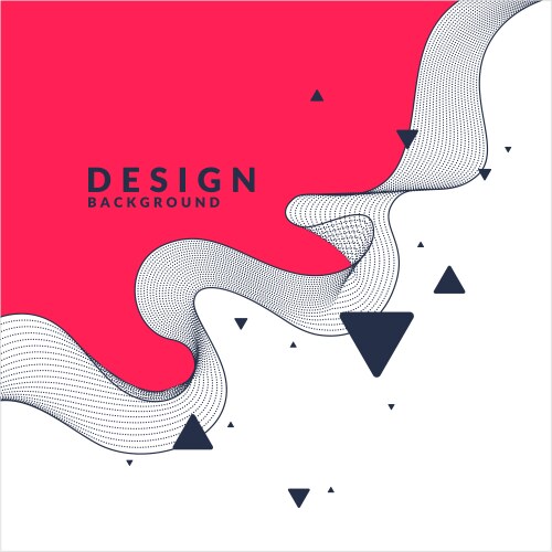 Abstract geometric background with dynamic Vector Image