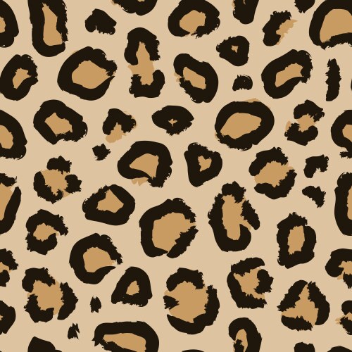 Leopard seamless pattern with golden chain animal Vector Image