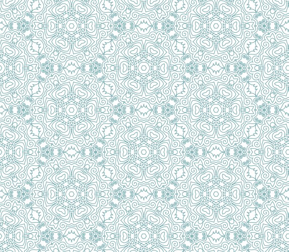Intricate Floral Seamless Pattern vector image