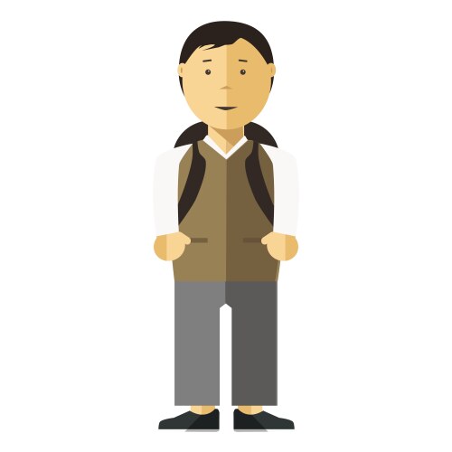 Boy character isolated Royalty Free Vector Image