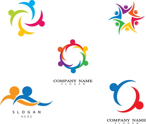 Community icon design – Royalty-Free Vector | VectorStock