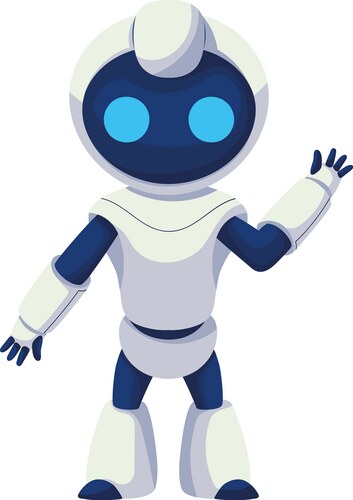 Ai technology robot cute – Royalty-Free Vector | VectorStock