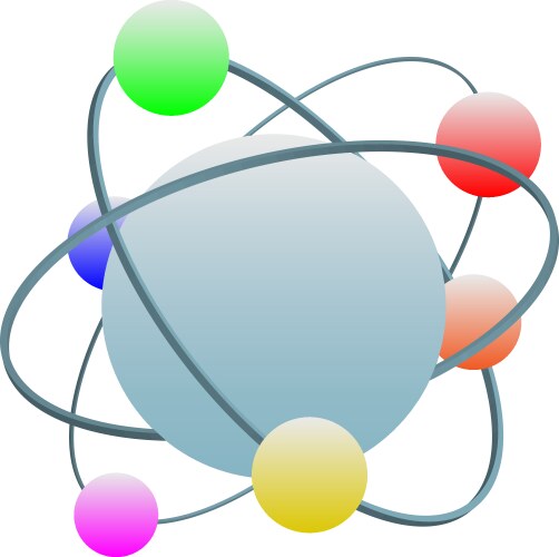 Atom sodium Royalty Free Vector Image - VectorStock