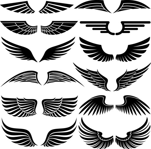 Wings tattoo Royalty Free Vector Image - VectorStock