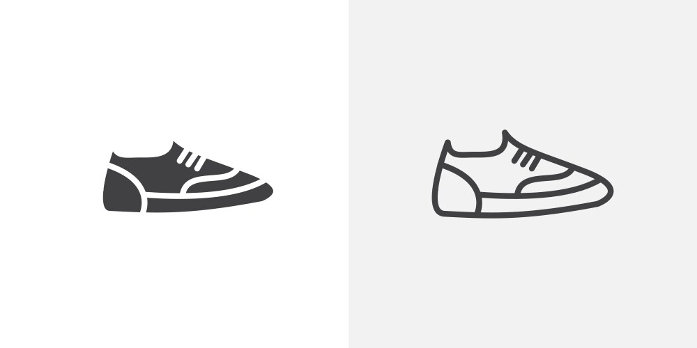 Shoes icon set Royalty Free Vector Image - VectorStock