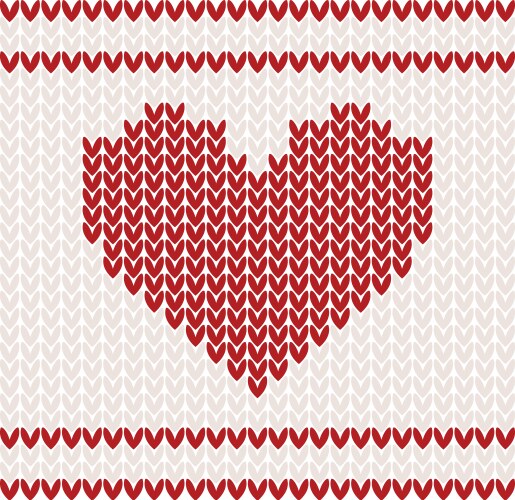 Knitted pattern Royalty Free Vector Image - VectorStock