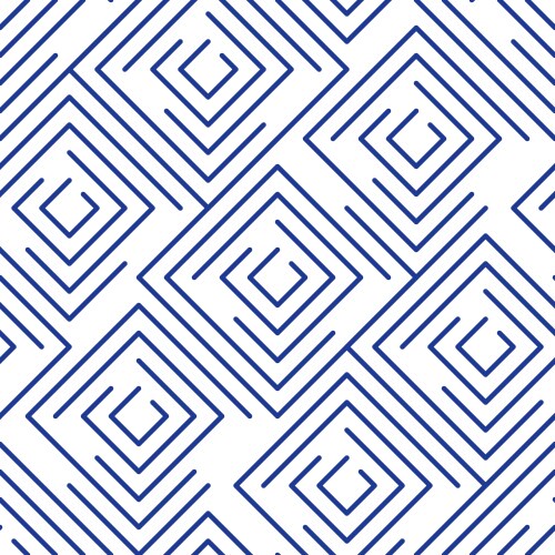 Linear pattern background with outline squares vector image