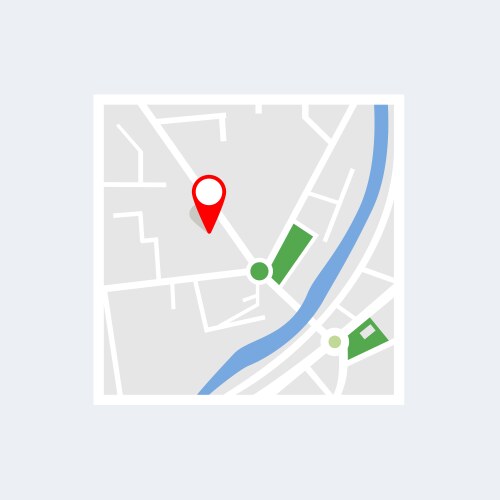 Folding paper map flat icon Royalty Free Vector Image
