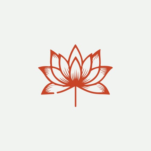 Lotus flower logo Royalty Free Vector Image - VectorStock