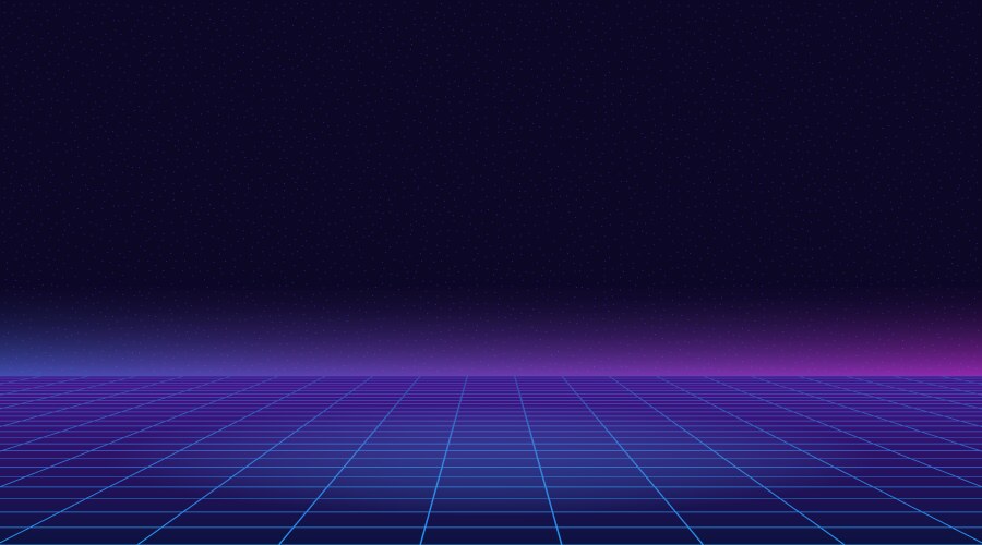 Retro Synthwave Grid Background – Royalty-Free Vector | VectorStock