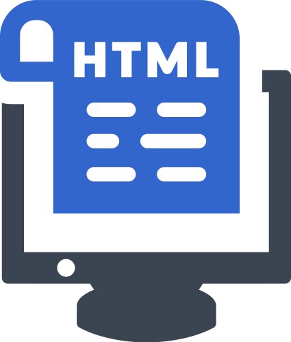 Html coding icon vektorbild
