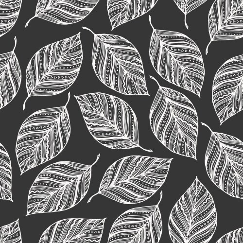 Leaf pattern Royalty Free Vector Image - VectorStock