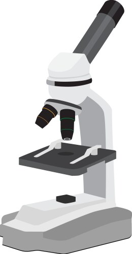 Microscope Free Vector Transparent Microscope technology on transparent background Vector Image