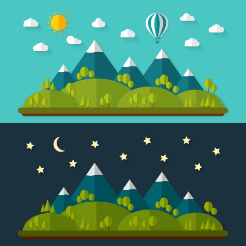 Beautiful nature background Royalty Free Vector Image