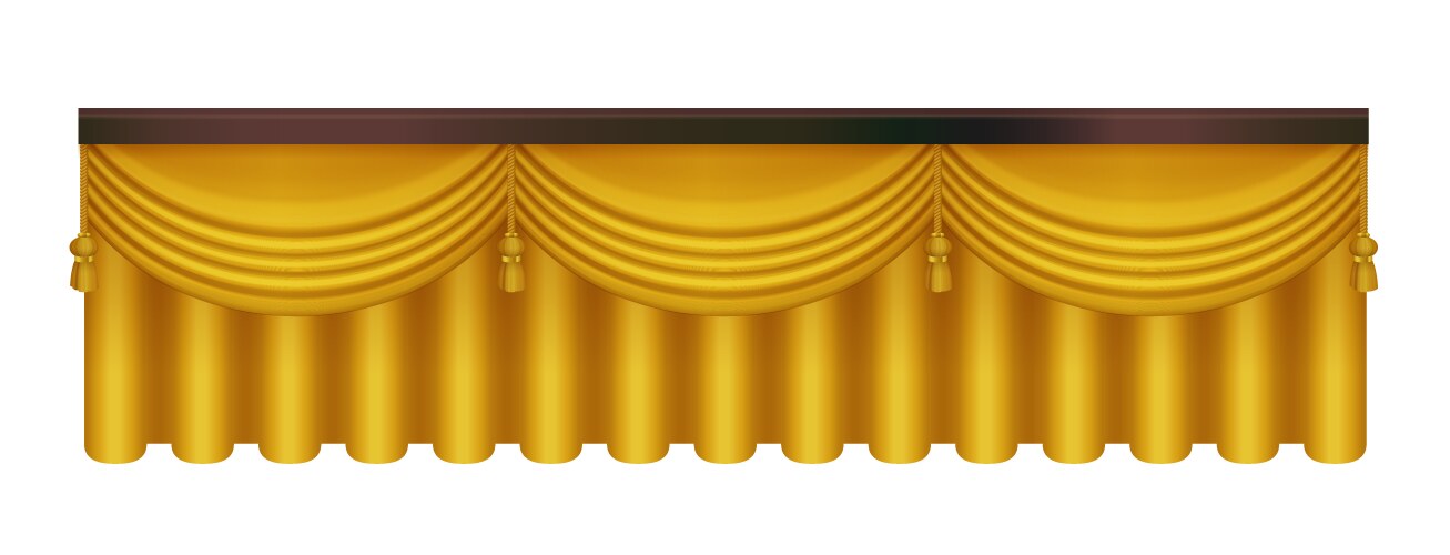 Golden luxury classic arch portal with columns Vector Image